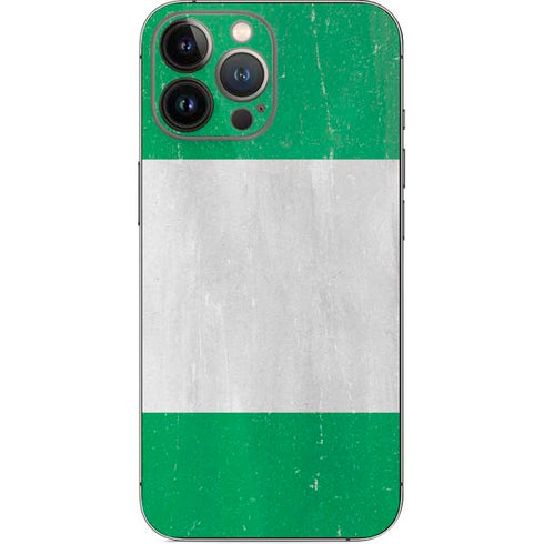 Nigeria Flag Distressed iPhone 13 Pro Max Skin